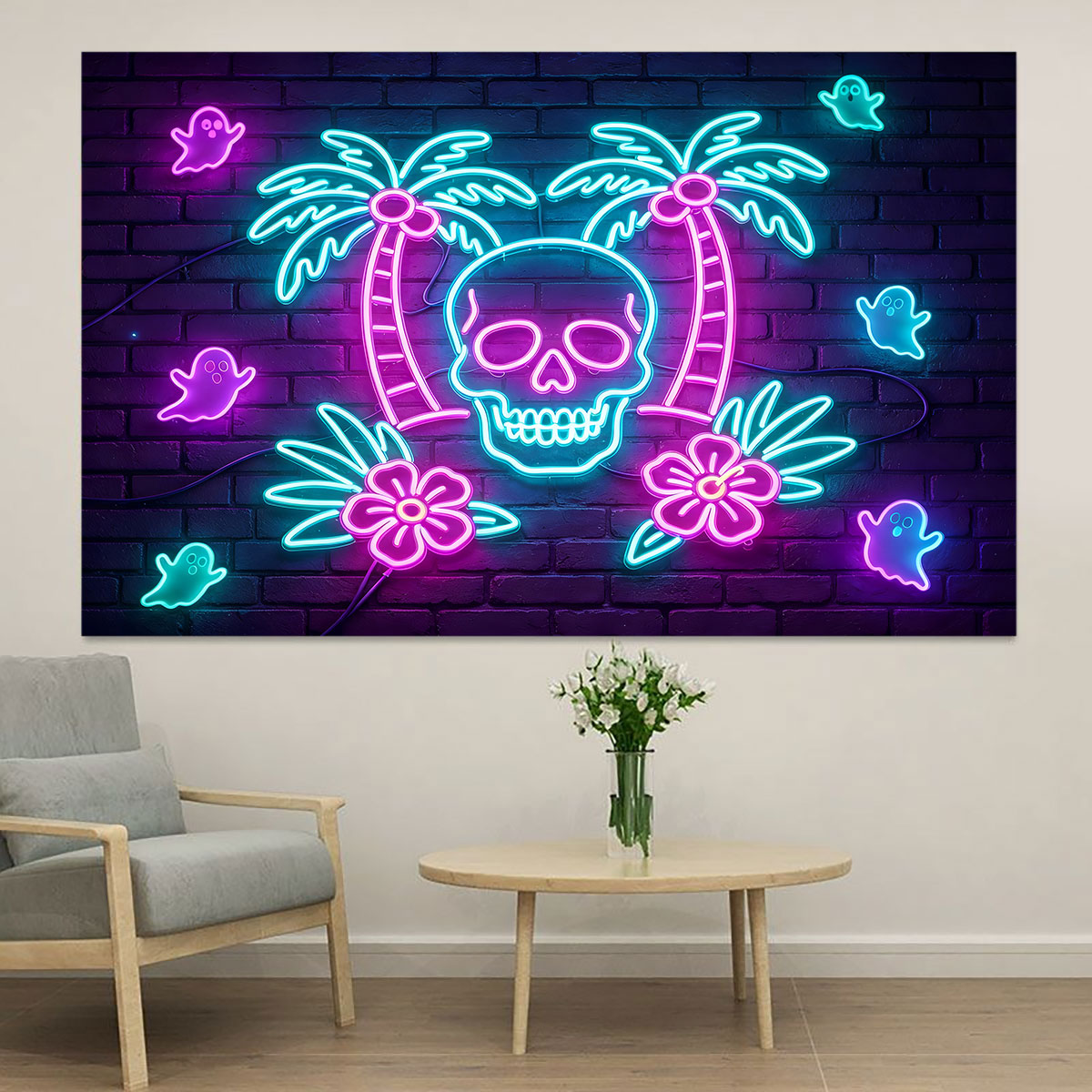 Wall Decor Lighting Tree - Неоновая светящаяся наклейка на стену: Скелет