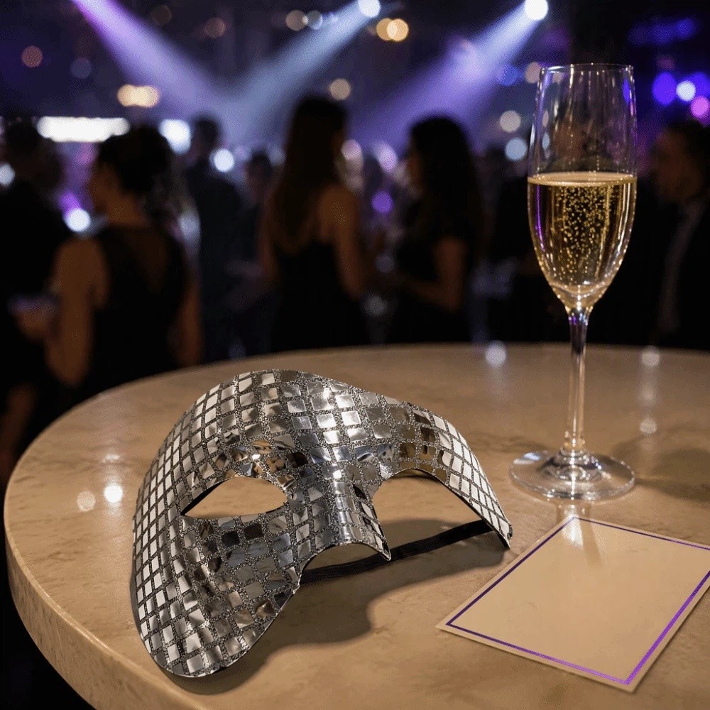 Disco Ball Mirror - Маска-зеркало из блестящего материала в стиле