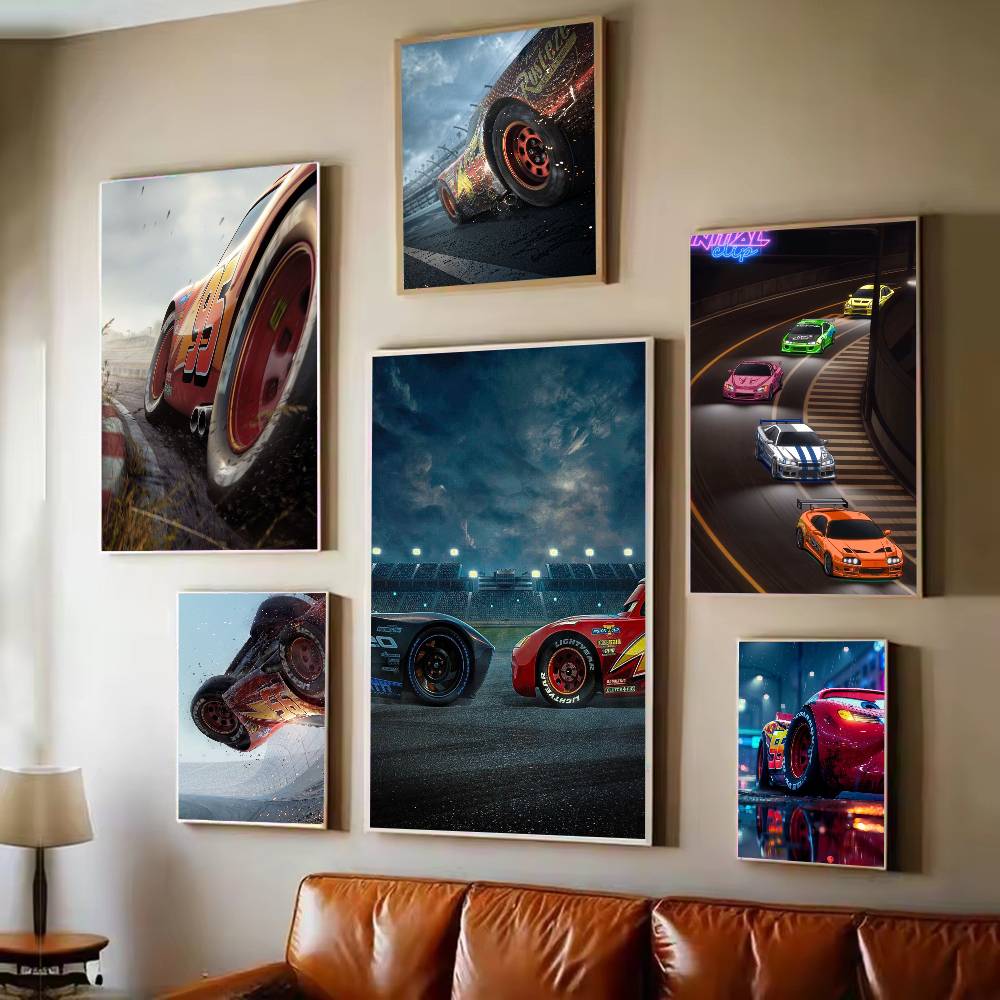 Lighting Mcqueen Decor - Автомобили 3-пленка Молния Маккуин плакат самоклеящаяся