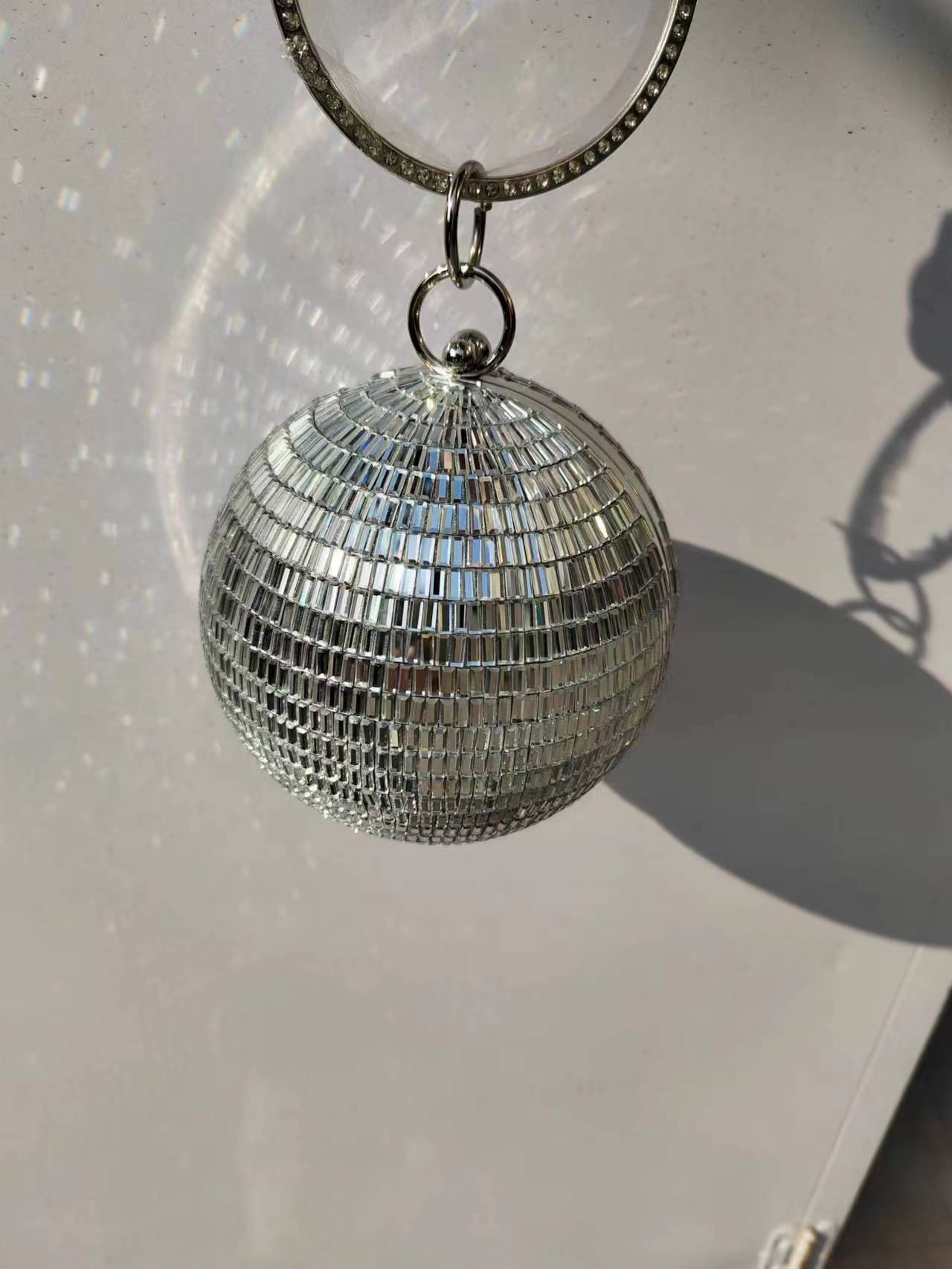 Disco Ball Mirror - Высококачественный кошелек 2025 года, серебряный диско-зеркало,