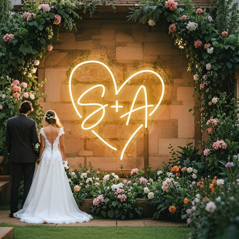 Lighting Decor Wedding - Светодиодная неоновая вывеска в форме сердца