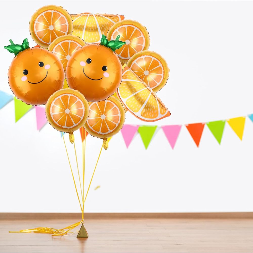 Orange Lighting Decor - 10 шт. фольгированных шаров в форме