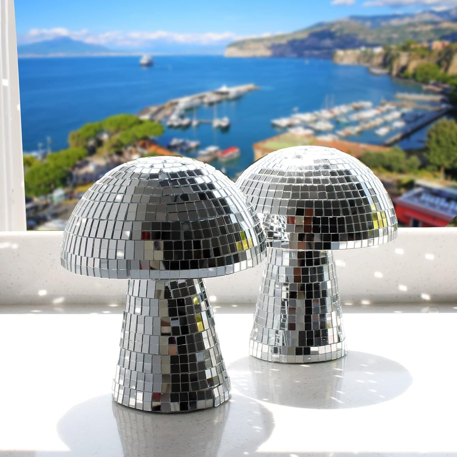 Disco Ball Mirror - Зеркальная стеклянная плитка в форме гриба