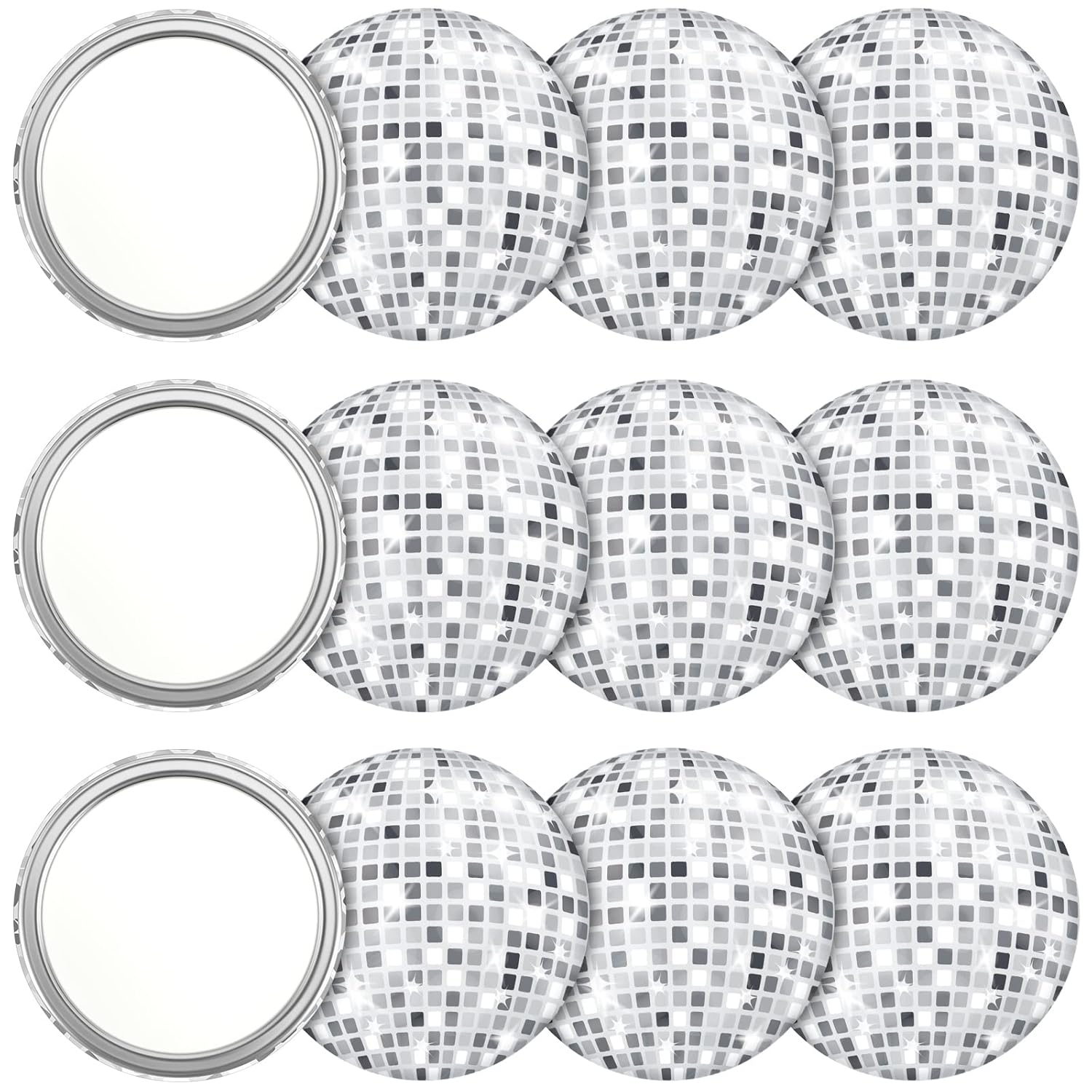 Disco Ball Mirror - Компактное зеркало Disco Ball, винтажное круглое