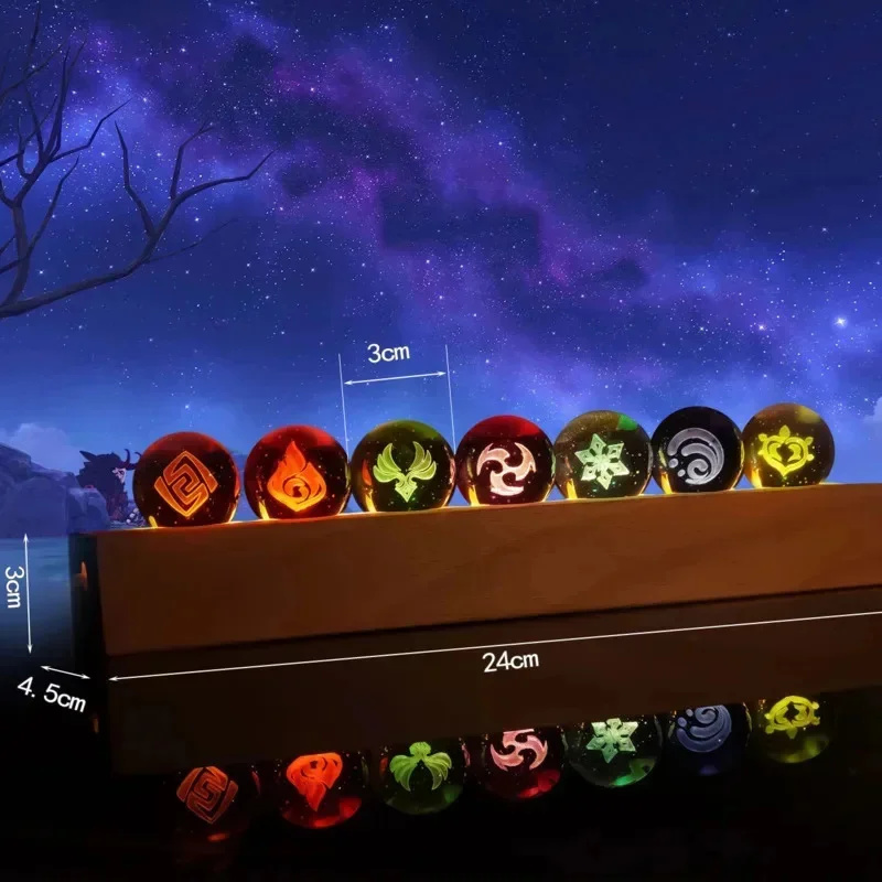 Elements Lighting Decor - Игра Genshin Impact Хрустальный шар Фигурка