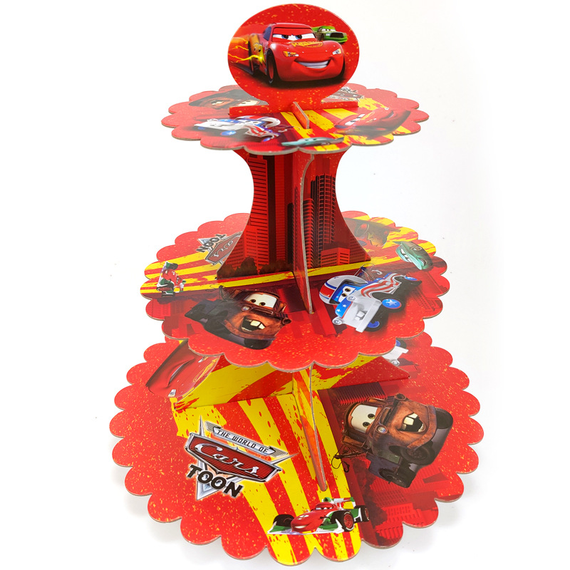 Lighting Mcqueen Decor - Трехуровневая подставка для капкейков в виде