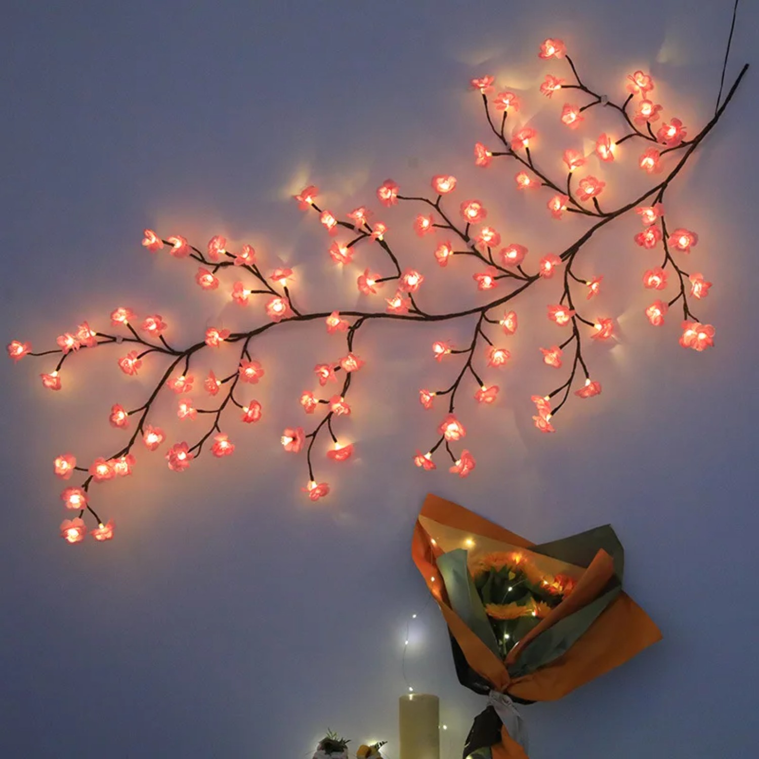Светодиодная гирлянда-ветка 1, – обзор и цена Wall Decor Lighting Tree