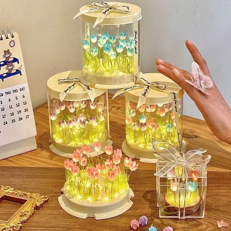 DIY тюльпан лампа имитация цве – обзор и цена Lighting Table Decor