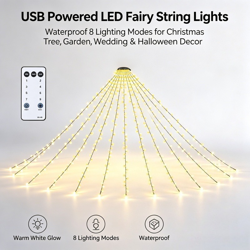 Светодиодные гирлянды USB, вод – обзор и цена Lighting Decor Wedding