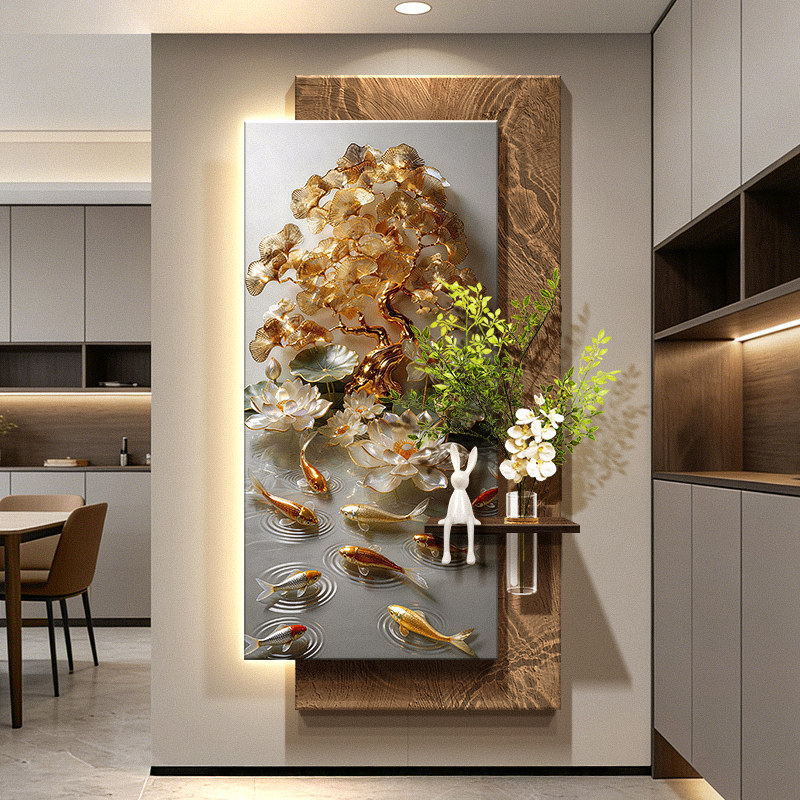 Картина «Девять рыб, приносящи – обзор и цена Wall Decor Lighting Tree
