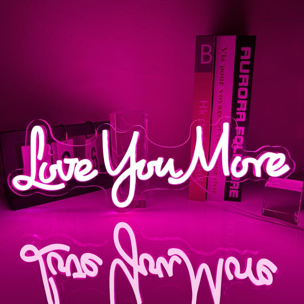 Неоновая вывеска «Love You Mor – обзор и цена Lighting Decor And More