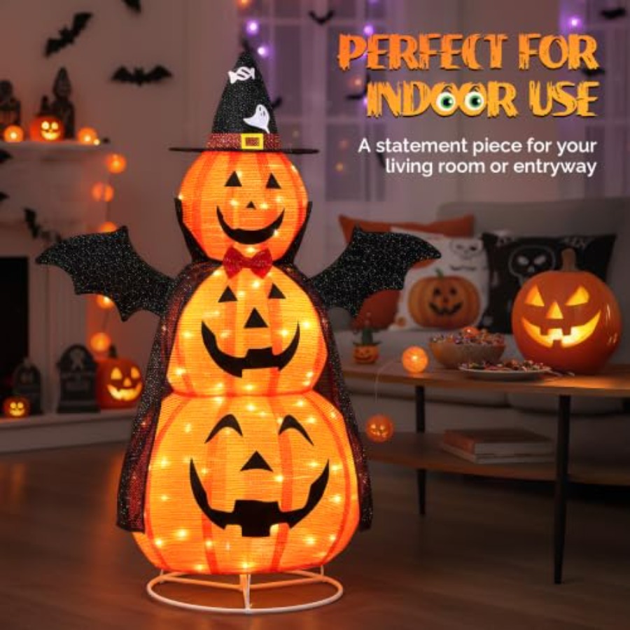 Уличные украшения на Хэллоуин: – обзор и цена Orange Lighting Decor