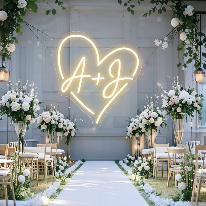 Светодиодная неоновая вывеска  – обзор и цена Lighting Decor Wedding