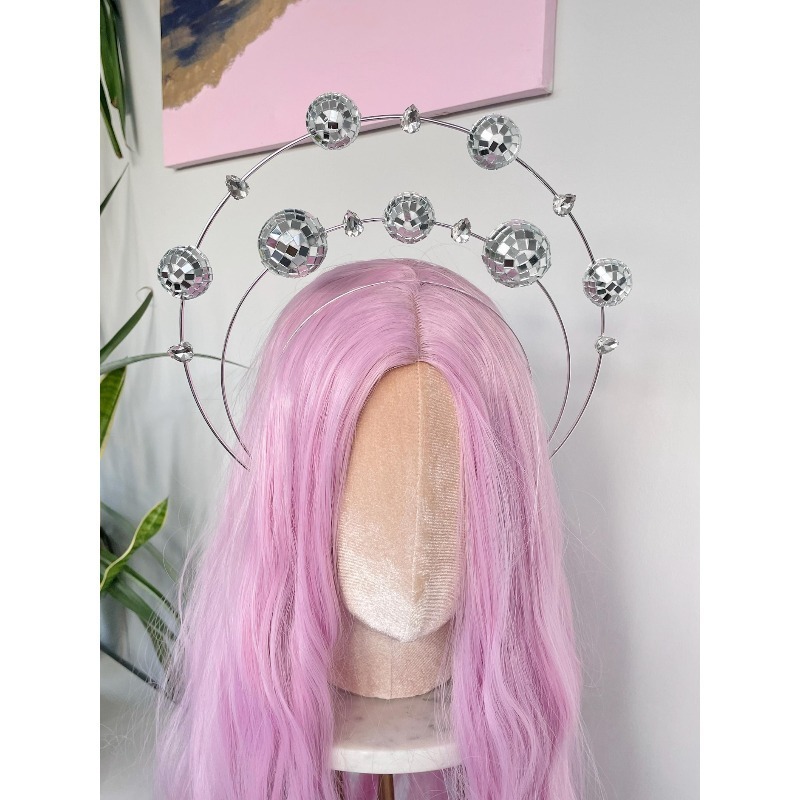 Серебряная повязка на голову с – обзор и цена Disco Ball Mirror