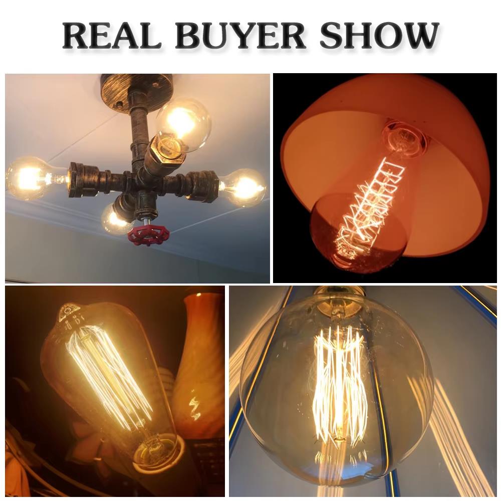 Ретро лампочка Эдисона E27 40  – обзор и цена Lighting Decor Items