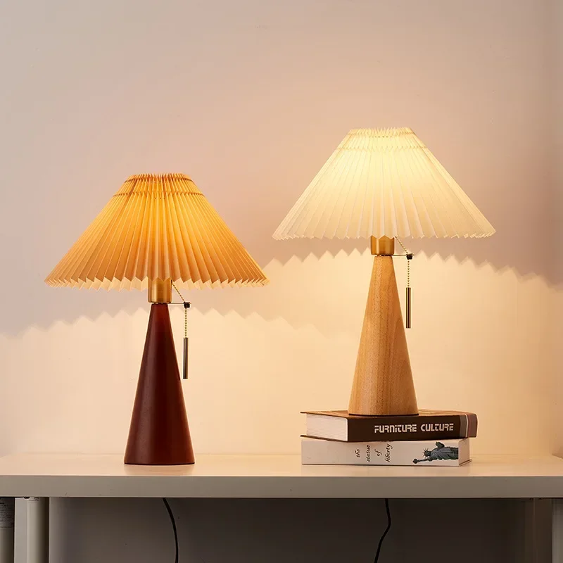 Ретро-настольная лампа с плисс – обзор и цена Lighting Table Decor